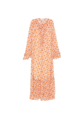 Zadig&Voltaire ruffled floral-print maxi dress - Orange