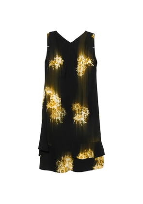 Proenza Schouler V-neck floral-print midi dress - Black