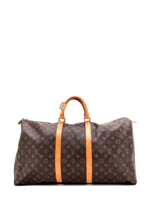 Louis Vuitton Pre-Owned Keepall Bag Monogram Canvas 55 travel bag - Brown