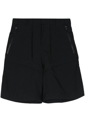 Juun.J zip-pocket panelled shorts - Black