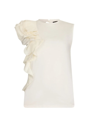 LIU JO ruffled top - Neutrals