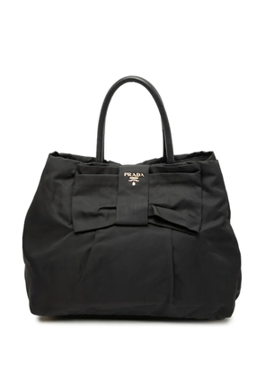Prada Pre-Owned 2000-2012 Tessuto Fiocco Bow tote bag - Black