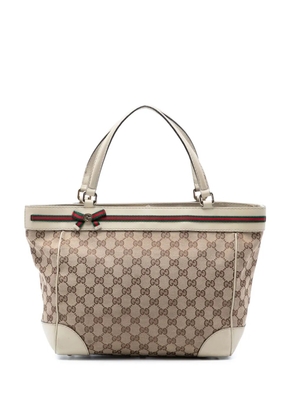 Gucci Pre-Owned 2016-2026 GG Canvas Web Mayfair tote bag - Neutrals