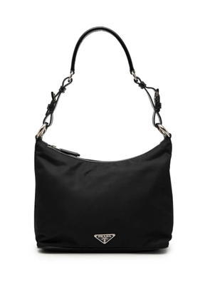 Prada Pre-Owned 2013-2026 Vitello Trimmed Tessuto shoulder bag - Black