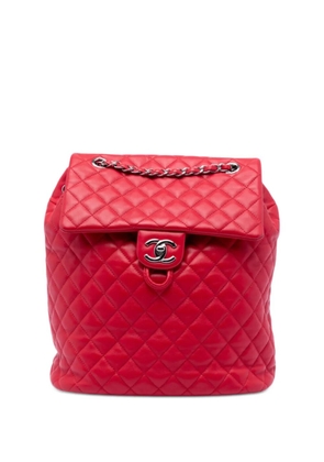 CHANEL Pre-Owned 2016-2017 Medium Lambskin Urban Spirit backpack - Red