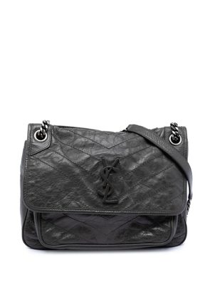 Saint Laurent Pre-Owned 2020 Medium Crinkled Calfskin Niki shoulder bag - Grey
