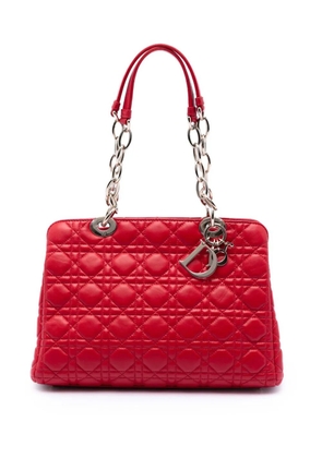 Christian Dior Pre-Owned 2014 Medium Lambskin Cannage Lady Dior Soft Shopping tote bag - Red
