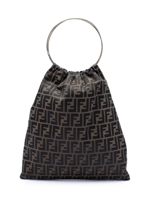 Fendi Pre-Owned 20th Century Zucca Canvas Metal Handle Bag handbag - Brown