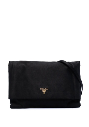 Prada Pre-Owned 2015-2026 Satin Raso Flap crossbody bag - Black