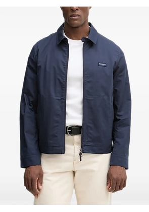 Hackett logo-patch zip jacket - Blue