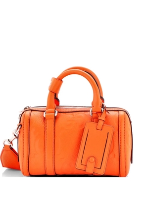 Gucci Pre-Owned Duffle Bag Jumbo GG Embossed Leather Mini travel bag - Orange