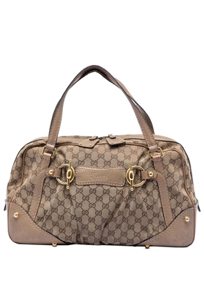 Gucci Pre-Owned 2016-2025 GG Canvas Jockey boston bag - Neutrals