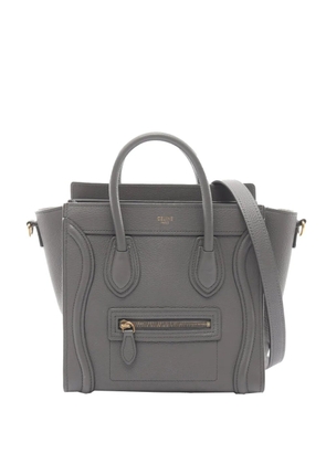 Celine Pre-Owned 2010-2026 Nano Leather Luggage Tote satchel - Grey