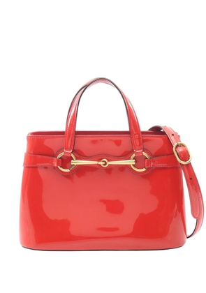 Gucci Pre-Owned 2000-2015 Patent Horsebit satchel - Red