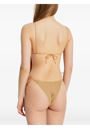 Oséree Lumière open-back swimsuit - Neutrals