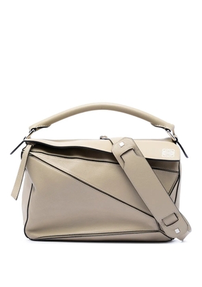 Loewe Pre-Owned 2015 Medium Calfskin Puzzle satchel - Brown