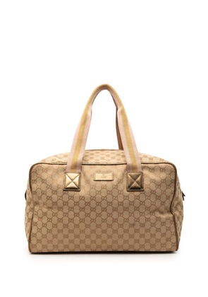 Gucci Pre-Owned 2000-2015 GG Canvas Web Duffle Bag travel bag - Neutrals