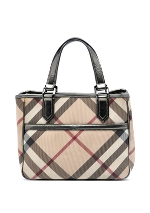 Burberry Pre-Owned 2000-2017 Supernova Check Coated Canvas tote bag - Neutrals