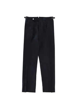 BOSS buckle-detail trousers - Blue