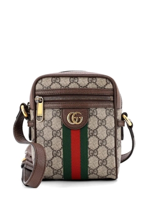 Gucci Pre-Owned Ophidia Messenger Bag GG Coated Canvas Mini crossbody bag - Brown