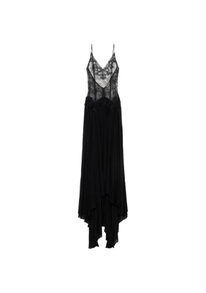 Blumarine lace-detail maxi dress - Black