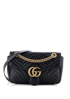 Gucci Pre-Owned GG Marmont Flap Bag Matelasse Leather Small crossbody bag - Black