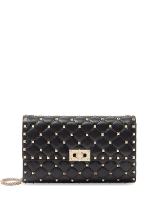 Valentino Garavani quilted studded clutch bag - Black