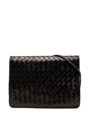 Bottega Veneta Pre-Owned 20th Century Nappa Intrecciato Flap crossbody bag - Black