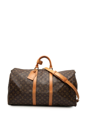 Louis Vuitton Pre-Owned 1989 Monogram Keepall Bandouliere 55 travel bag - Brown
