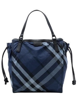 Burberry Pre-Owned 2000-2017 Supernova Check Nylon Buckleigh tote bag - Blue