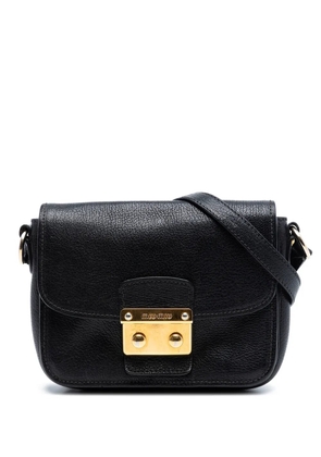 Miu Miu Pre-Owned 2010-2025 Goatskin Madras crossbody bag - Black