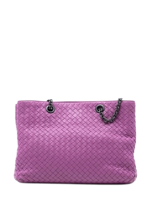 Bottega Veneta Pre-Owned 2012-2025 Medium Nappa Intrecciato Double Chain tote bag - Purple