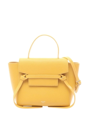 Celine Pre-Owned 2018 Nano Grained Calfskin Belt Bag satchel - Yellow