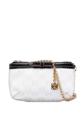 Loewe Pre-Owned 2006 Anagram Coated Canvas Chain shoulder bag - Black