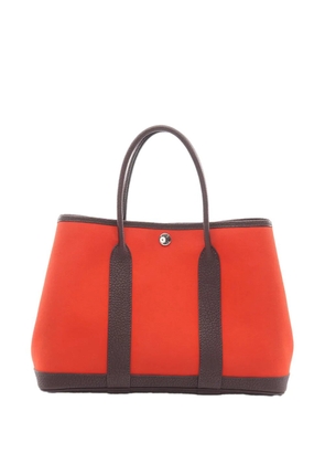 Hermès Pre-Owned 2022 Toile and Negonda Garden Party 30 tote bag - Red