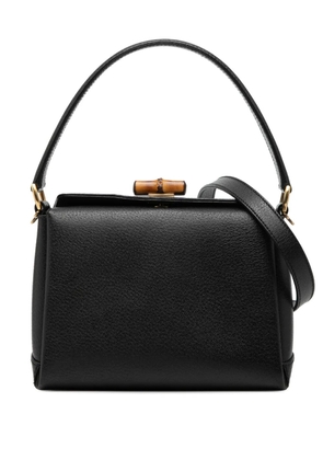 Gucci Pre-Owned 20th Century Grained Calfskin Bamboo satchel - Black