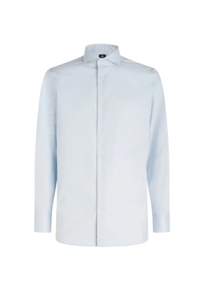 Boggi Milano opne-collar cotton shirt - Blue