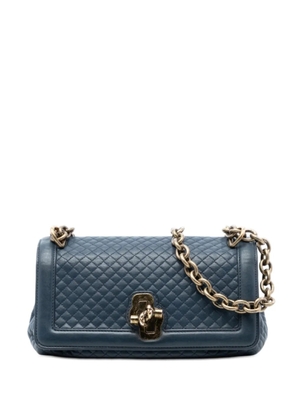 Bottega Veneta Pre-Owned 2012-2026 Quilted Leather Olimpia Knot shoulder bag - Blue