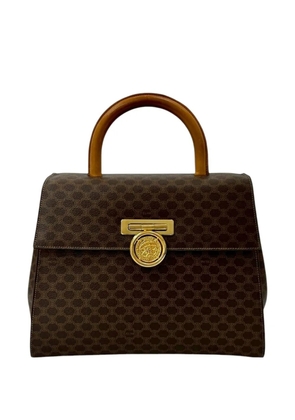 Celine Pre-Owned 20th Century Macadam Coated Canvas Medallion handbag - Brown