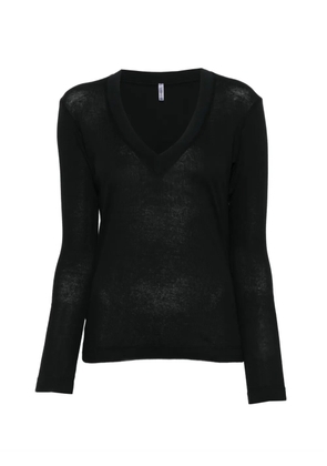 Daniele Fiesoli V-neck long-sleeve T-shirt - Black