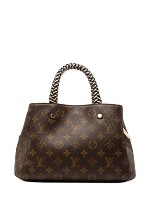 Louis Vuitton Pre-Owned 2020 Braided Handle Monogram Montaigne BB satchel - Brown