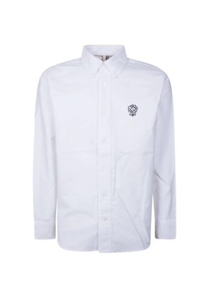 Sunflower buttoned embroidered shirt - White