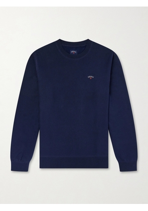 Noah - Logo-Embroidered Cotton-Jersey Sweatshirt - Men - Blue - S