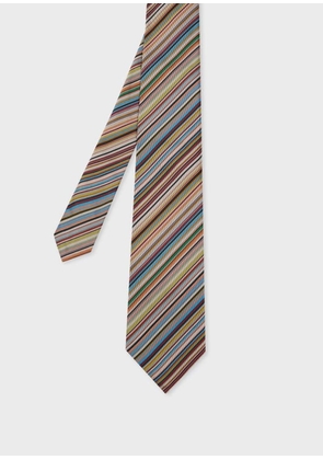 Paul Smith 'Signature Stripe' Silk Tie Multicolour