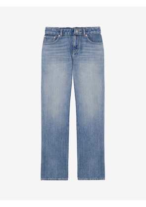 McQueen Deconstructed Waist Jeans - Blue - Women - 10