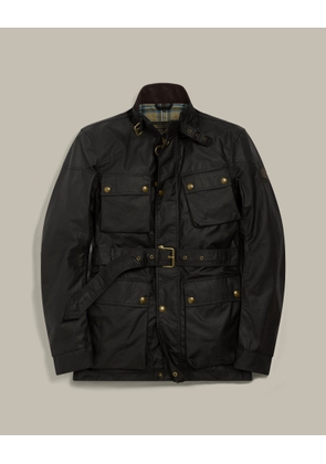 Belstaff Trialmaster Icon Jacket Men's Waxed Cotton Black Size UK 36