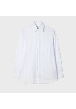 Paul Smith Light Blue Textured Stripe Shirt