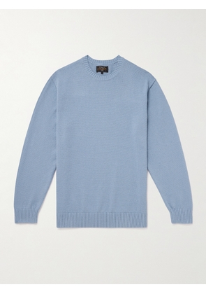 Beams Plus - Wool Sweater - Men - Blue - S