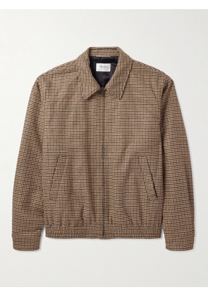 SAINT LAURENT - Houndstooth Woven Blouson Jacket - Men - Brown - IT 48