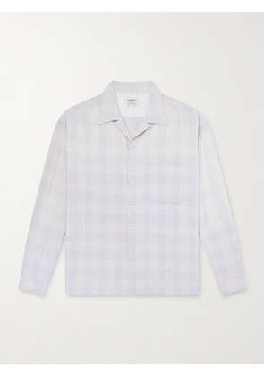 SAINT MXXXXXX - Convertible-Collar Checked Flannel Shirt - Men - Blue - S